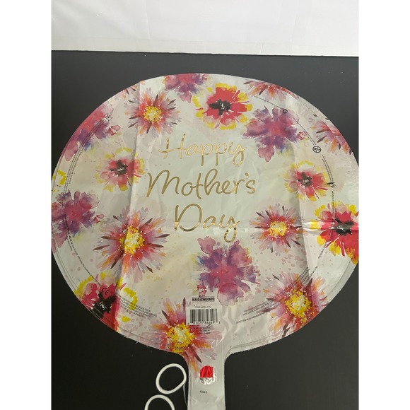 Kaleidoscope Other - Mylar Balloon Mother's Day Floral Script Watercolor Kaleidoscope 18" Round x 5